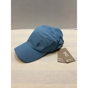 NEW On Cloud Lightweight Running Cap Hat Niagara Blue One Size Performance NWT